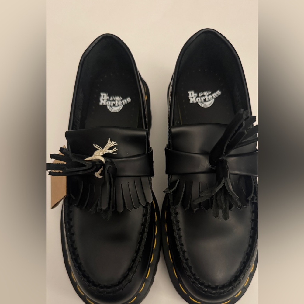 Dr. Martens Black Leather Tassel Loafers NEW WITHOUT BOX